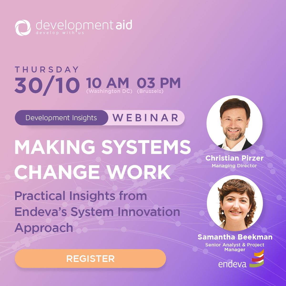 Making Systems Change Work: Christian Pirzer and Samantha Beekman, Endeva - DevelopmentAid